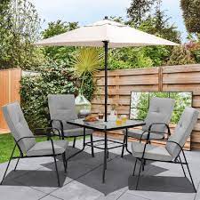 Gymax 6pcs Outdoor Dining Set Patio