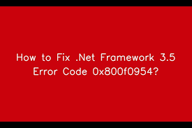 fix net framework 3 5 error code