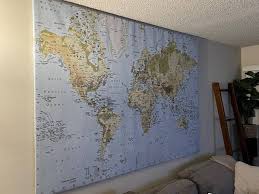 Wall Canvas Art World Map Ikea