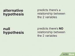 how to write a null hypothesis with