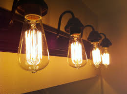 Cool Brushed Bronze 4 Bulb Vintage Style Industrial Edison