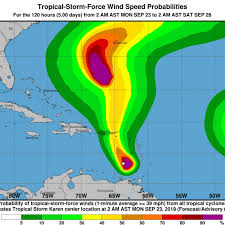 Tropical Storm Karen Path Spaghetti Models Mostly Show