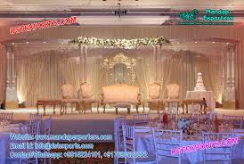 If you are looking for a wholesale supplier of high quality wedding decorations and event. Glamorous Wedding Reception Stage Decor Mandap Exporters