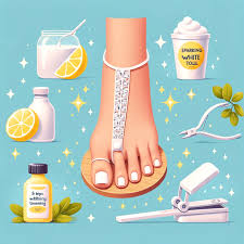 achieve sparkling white toenails