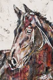 Horse Paintings Abstract Art Acrylic On