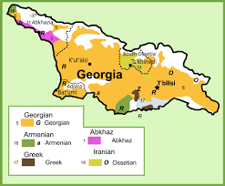 map of ethnic groups in georgia