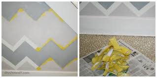 Painting A Funky Entryway Wall Design
