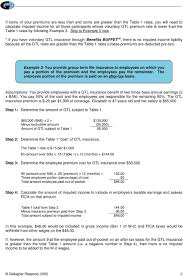 If you're not sure exactly what qualifies as imputed income, or whether the fringe benefits you offer your employees need to be taxed, here is a list of things typically considered imputed income:. Overview Calculating The Cost Of Group Term Life Insurance Uniform Premium Table Table 1 Pdf Free Download