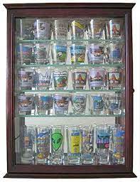 36 Shot Glass Display Case Wall Cabinet