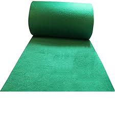 green plain non woven wedding carpets