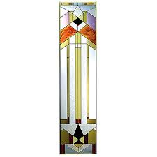 vertical stained glass panel