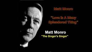 View credits, reviews, tracks and shop for the 1966 vinyl release of love is a many splendored thing on discogs. Matt Monro Love Is A Many Splendored Thing With Lyrics Youtube
