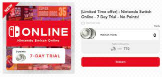 Of course, it's not just buying games from the eshop which will require digital credit. Free Nintendo Switch Online 7 Day Trial Available From My Nintendo Nintendo Wire