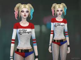 harley quinn outfit the sims 4 catalog