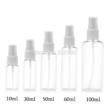 10pcs Refillable Bottles 10ml 30ml 50ml 60ml 100ml Spray