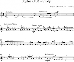 sophia m1 study learn flute
