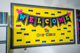 Welcome To Our Class Chalkboard Brights Bulletin Board