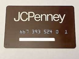 jcpenney credit card ebay