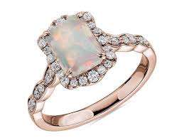 Square, rectangular (baguette), and marquise shapes are also commonly . 40 Opal Engagement Rings That Are Sure To Wow