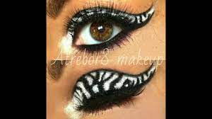 zebra eyes makeup tutorial you