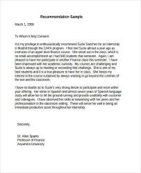 Sample Recommendation Letter For Graduate School From Professor