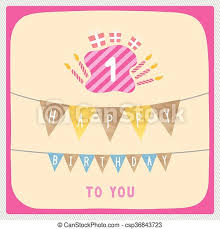 (263) make them feel especially loved by sending them one of our personalised 1st birthday cards. Happy First Birthday Card Happy 1st Birthday Anniversary Card With Gift Boxes And Candles Canstock