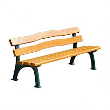 Metal Park Benches With Solid Wood