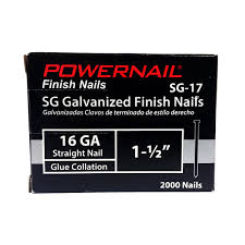 16 gauge straight finish nails powernail