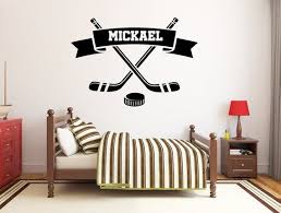 Personalized Wall Decal Ice Hockey Wall