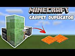how to make a carpet duper in minecraft