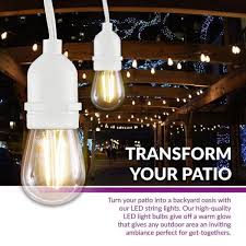 S14 Plastic Edison Bulb String Light