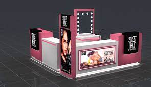attractive makeup booth wooden beauty