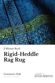 weave a rigid heddle rag rug little