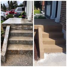 porch steps repair resurfacing in