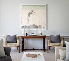 hang art above a console table
