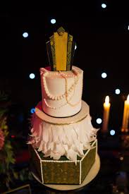 celestial blue wedding cake