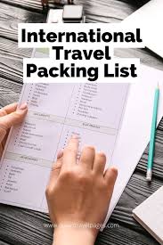 international travel ng checklist