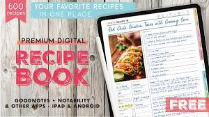digital recipe book organize your