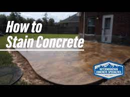 How To Stain Concrete Intermountain
