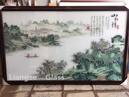 tempered glass wall art painting