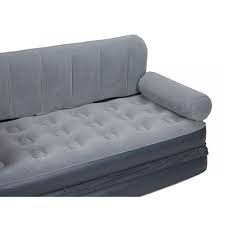 inflatable 2 seater sofa bed grey
