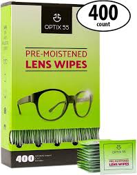 Eyeglass Cleaner Lens Wipes 400 Pre