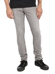 XXX RUDE Grey Vintage Skinny Jeans Hot Topic