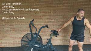 try these 3 air bike workouts for