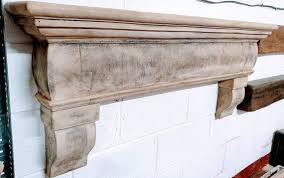 Floating Mantel Shelf With Corbels