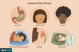 allergies and dry throat causes