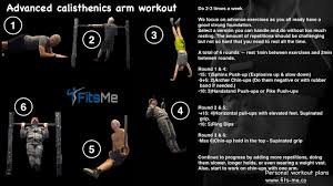 calisthenics arm workout from