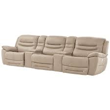 dan cream home theater seating with