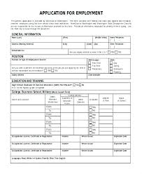 Employment Application Template Doc Maney Co