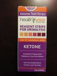 Details About Healthywiser Ketone Strips 125 Ct Reagent Strip Urinalysis Diabetes Low Carb